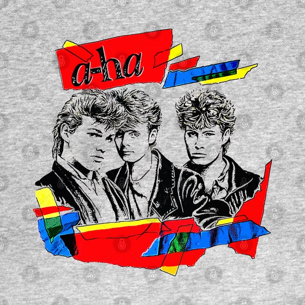 Vintage Styled 80s A-Ha Design by DankFutura